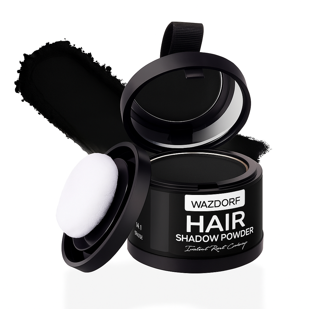 WAZDORF™ Root Cover Up – Long-Lasting Hair Powder