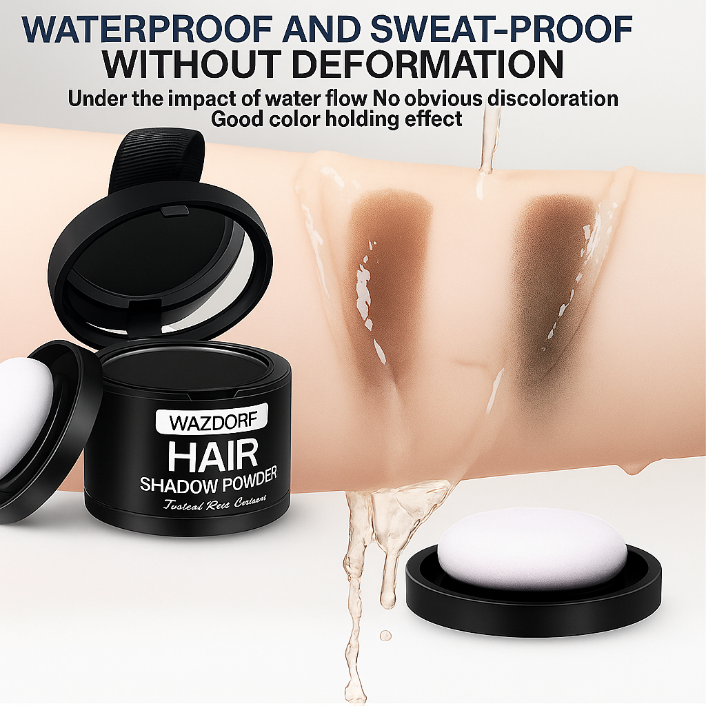 WAZDORF™ Root Cover Up – Long-Lasting Hair Powder